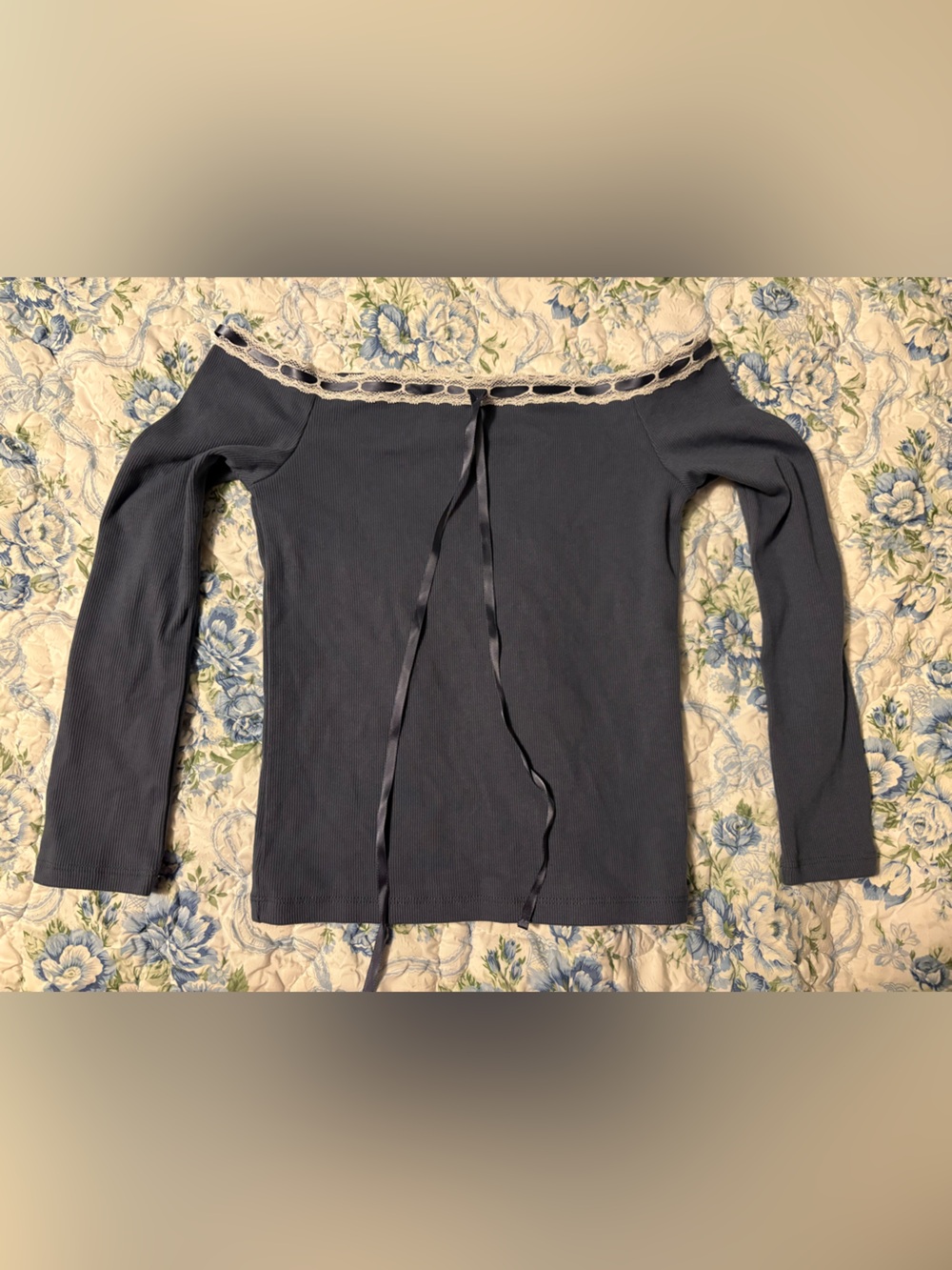 Off The Shoulder Quarter Sleeve Top